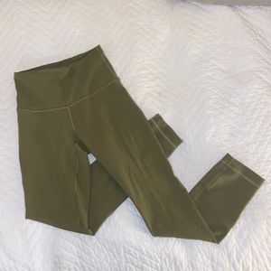 Brand New 25” Lululemon Army Green Sage Green Leggings